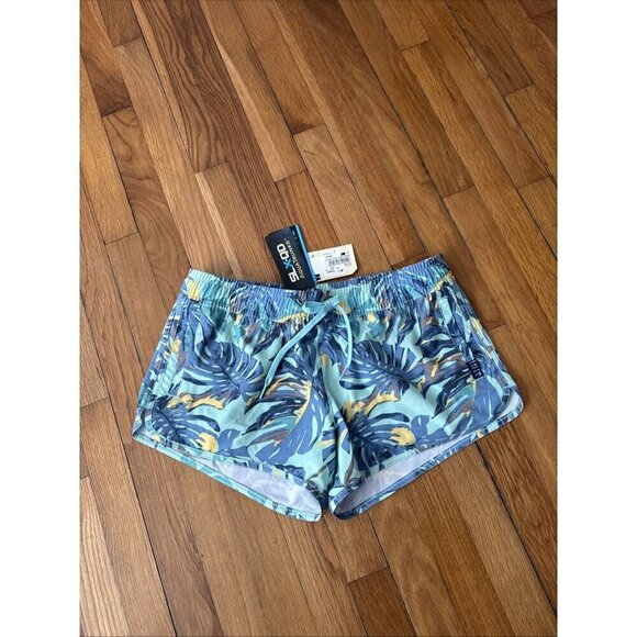 Salt Life Pants - Salt Life Lounging Shorts Aruba Blue Performance Aqua Trunks Women's Size large